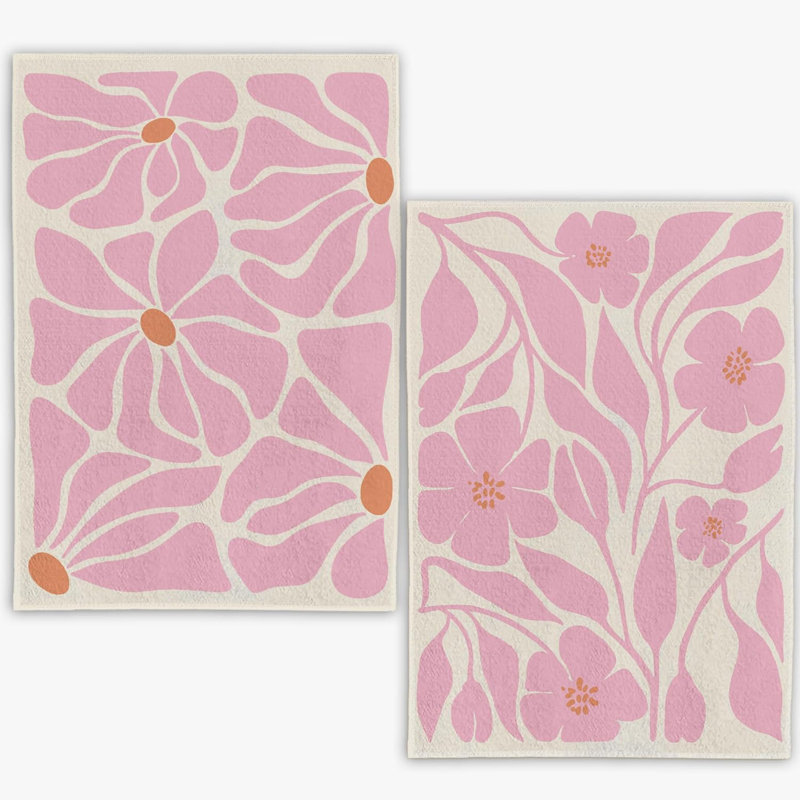 SORMIA Boho Floral Kitchen Hand Towels | Wayfair
